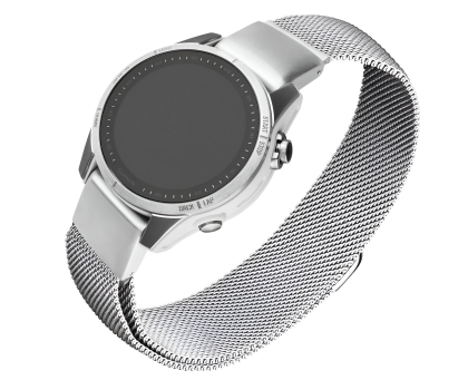 Pasek i akcesoria do zegarków FIXED Mesh Strap do Garmin Fenix QuickFit silver (20mm) FIXMEST-QF20MM-SL